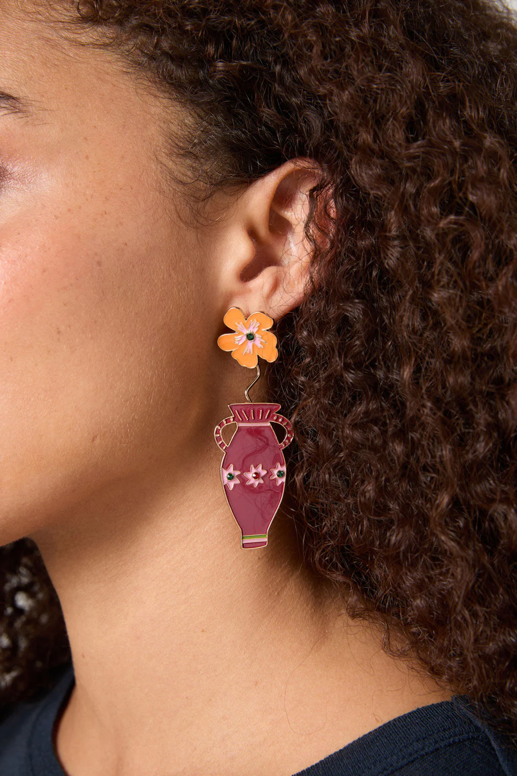 Amphora Vase Earrings - Image 2