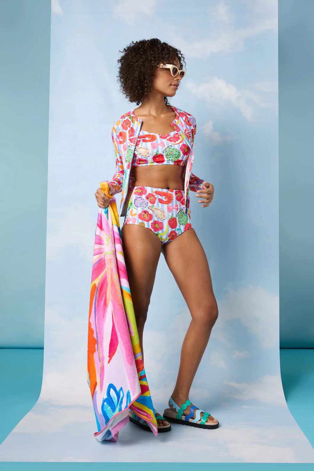 Antipasto Print Bikini Top - Image 3