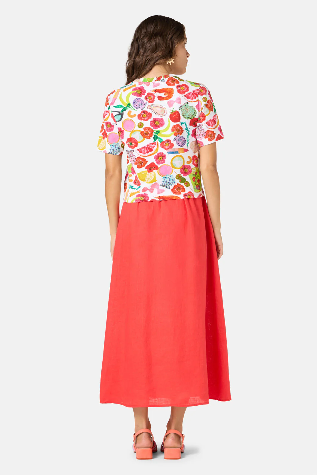 Antipasto Print Crop Tee - Image 4