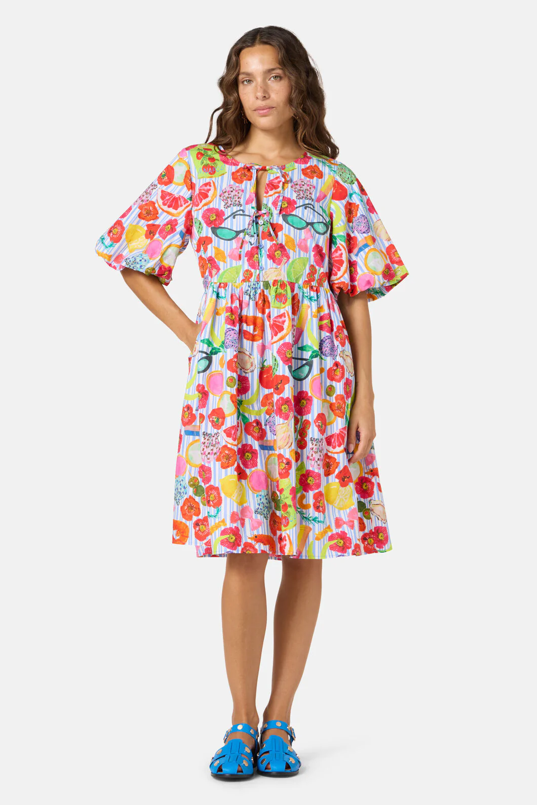 Antipasto Print Smock Dress - Image 2