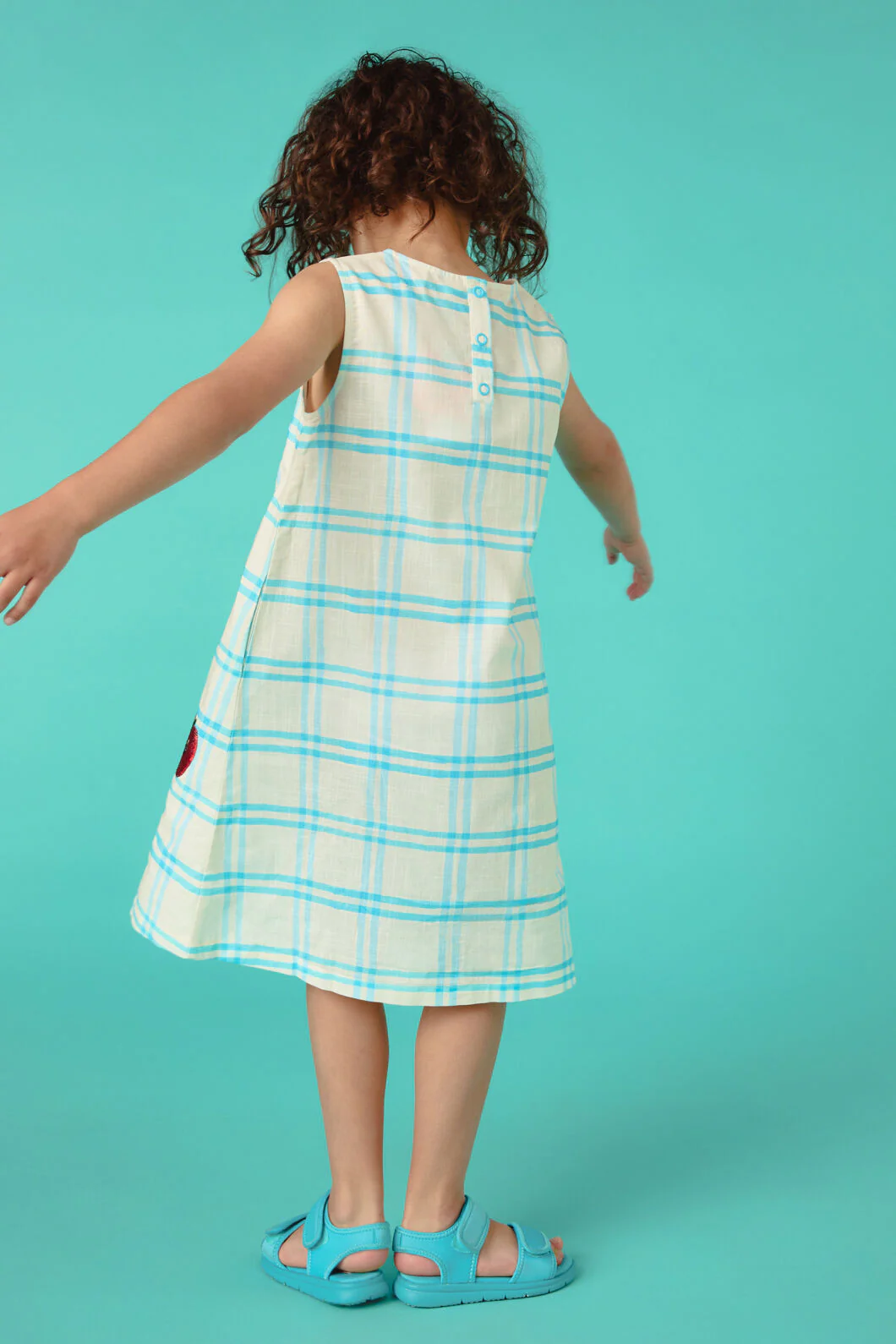 Apples Sequins Kids Party Dress - Image 3