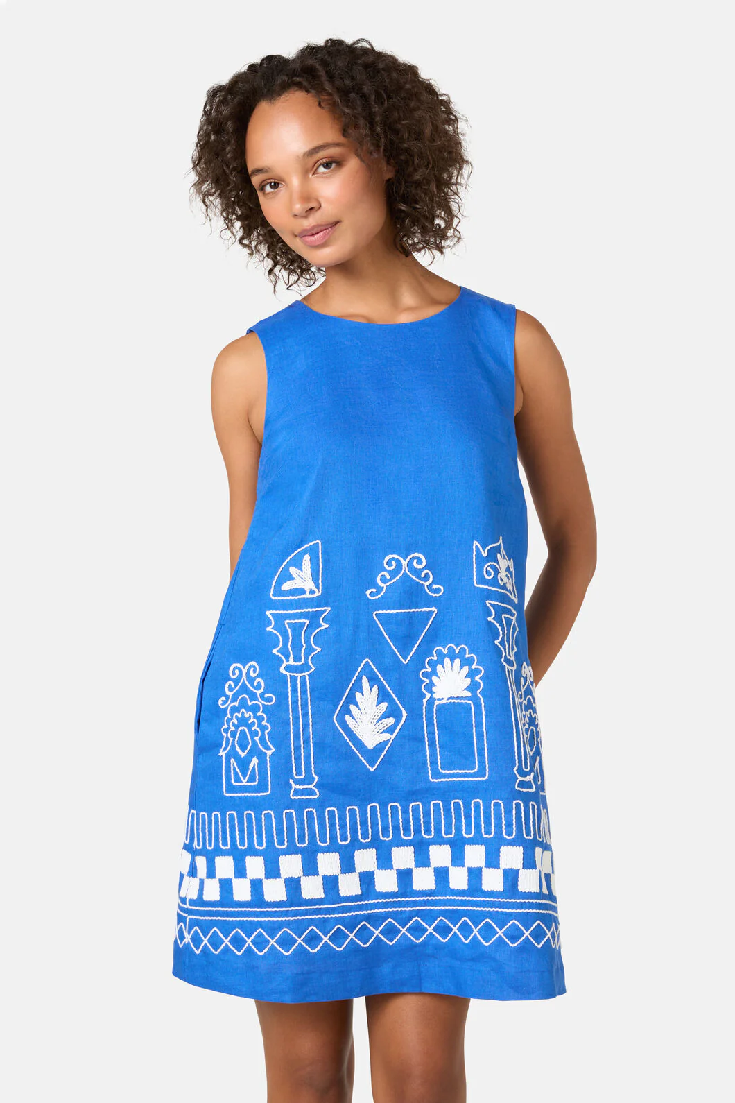 Atrium Embroidered Shift Dress - Image 3