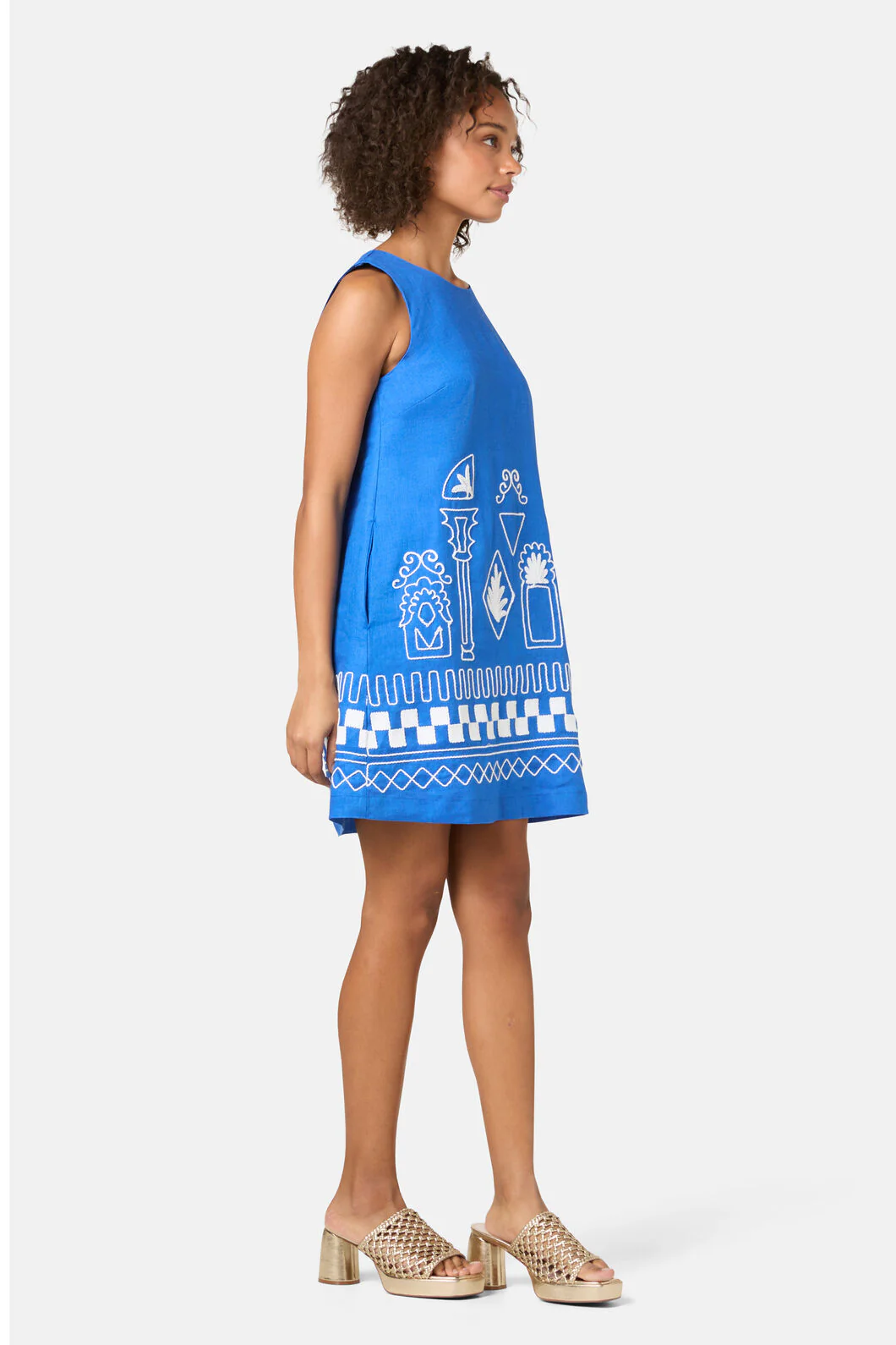 Atrium Embroidered Shift Dress - Image 5
