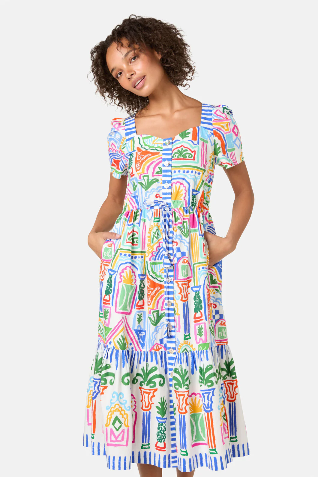 Atrium Print Midi Dress - Image 2