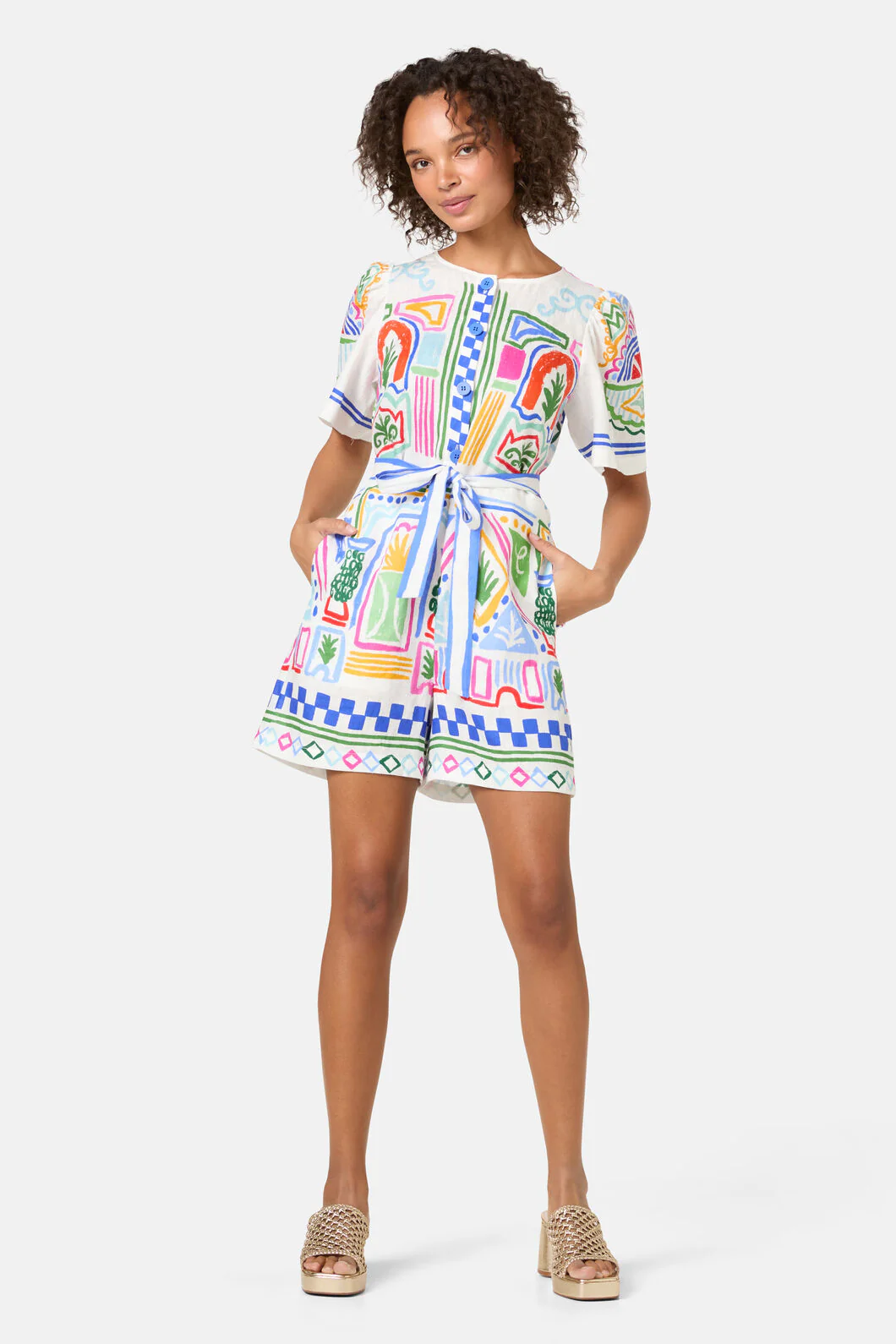 Atrium Print Playsuit - Image 3