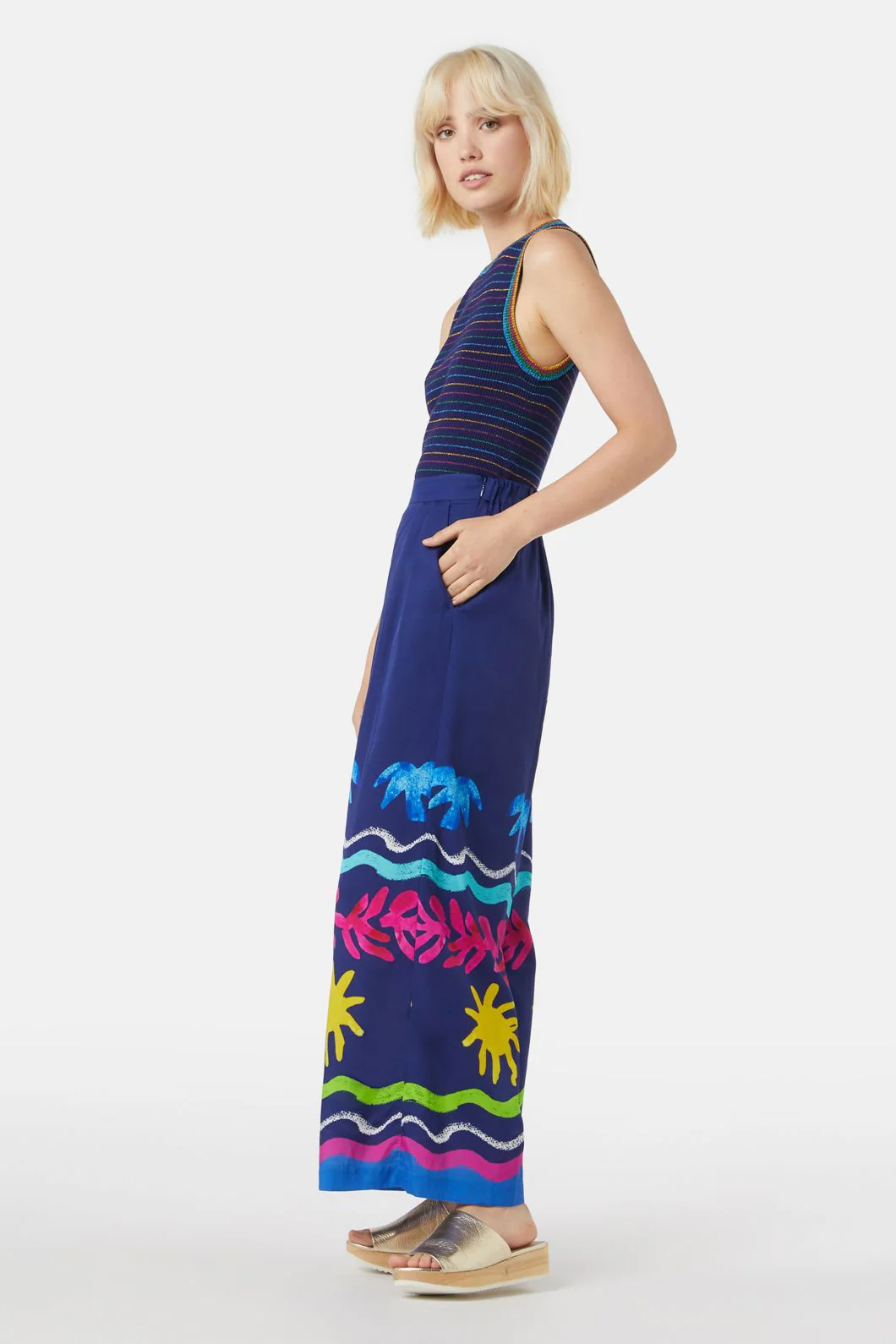 Beach Motif Pants - Image 2