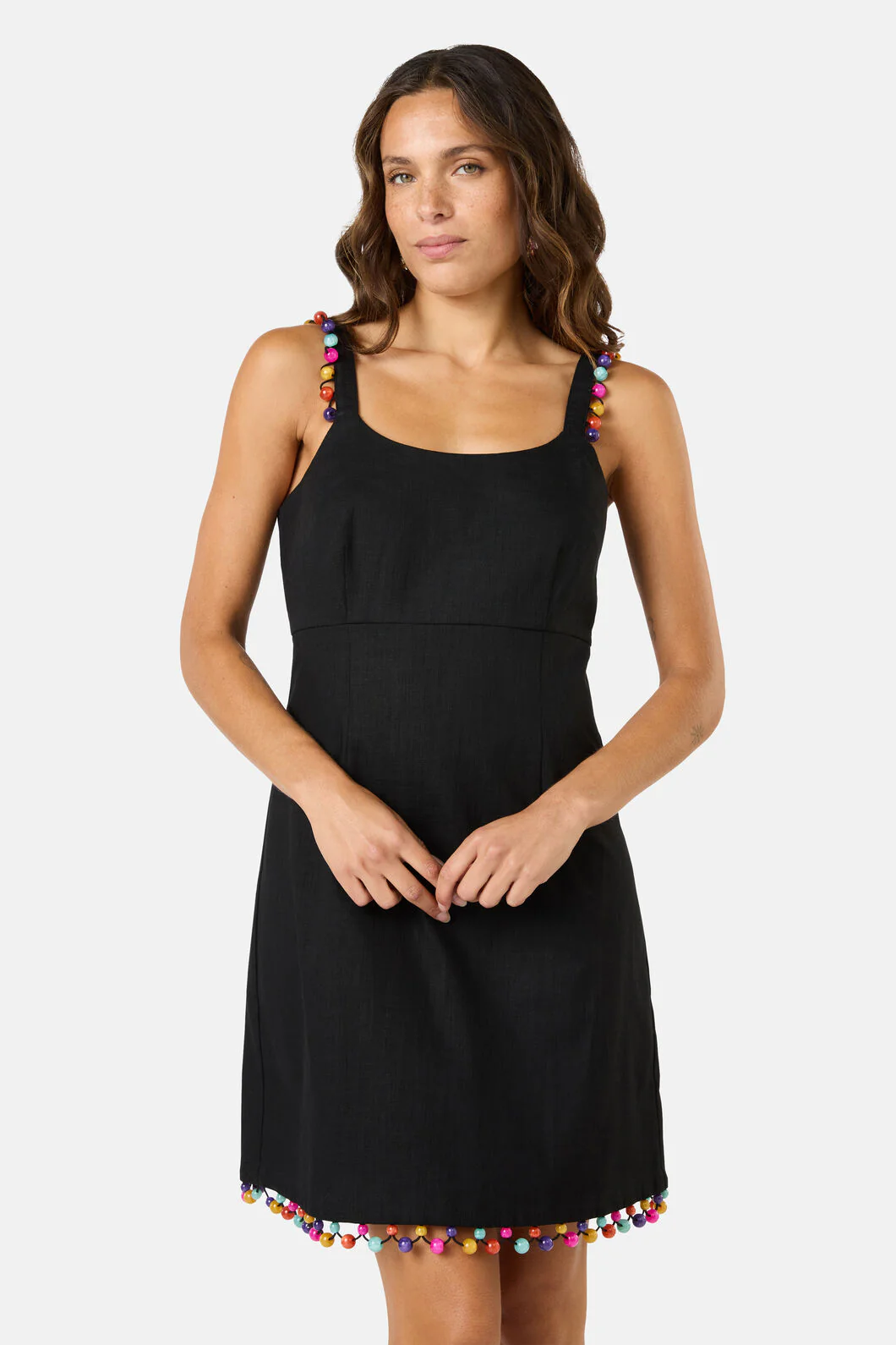 Beaded Trim Party Dress - Image 2