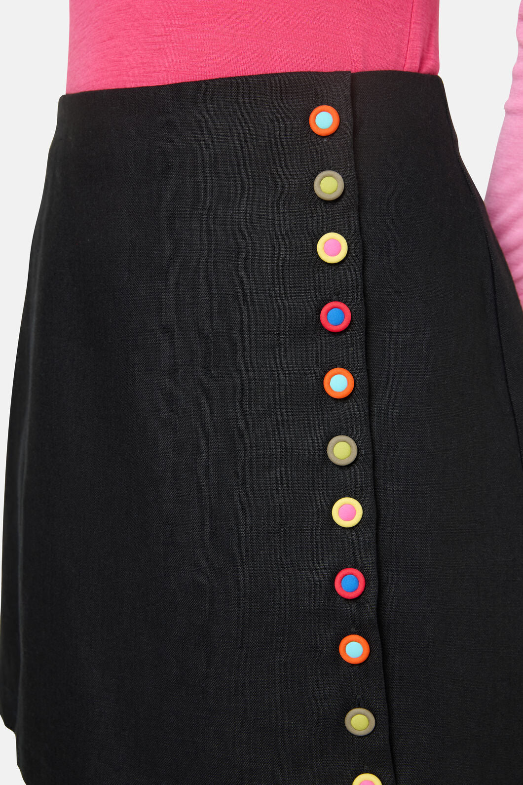 Benne Button Mini Skirt - Image 4