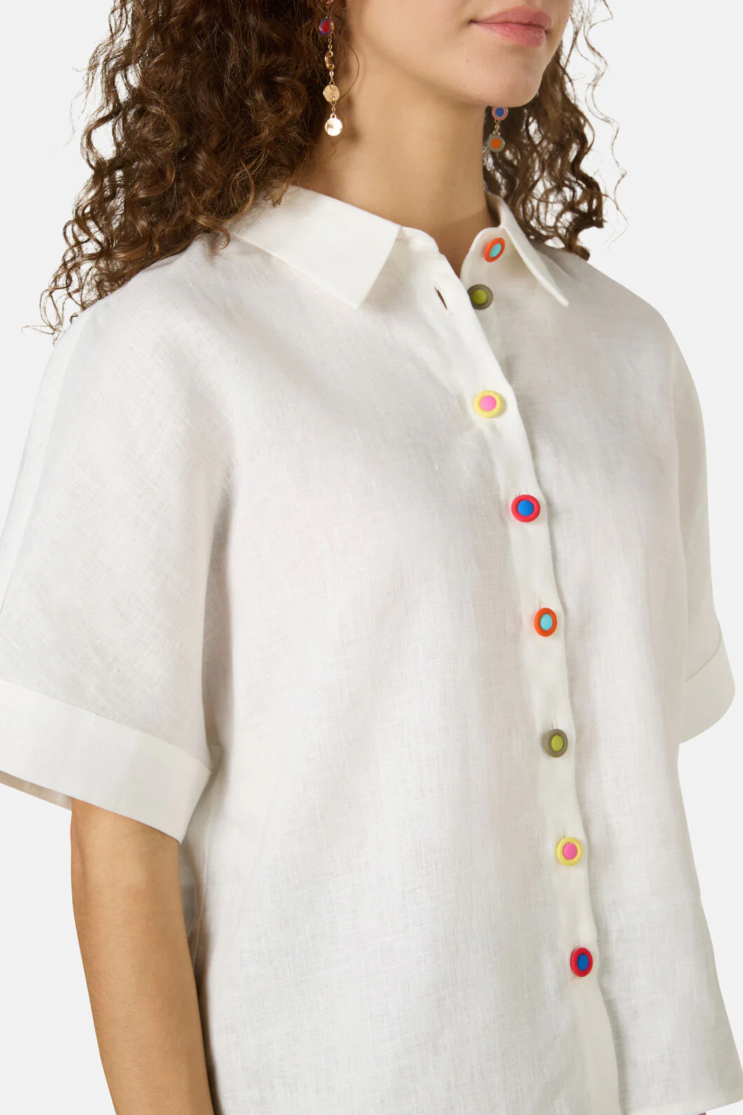 Benne Button Plain Shirt - Image 10