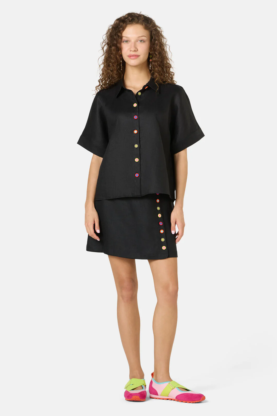 Benne Button Plain Shirt - Image 2