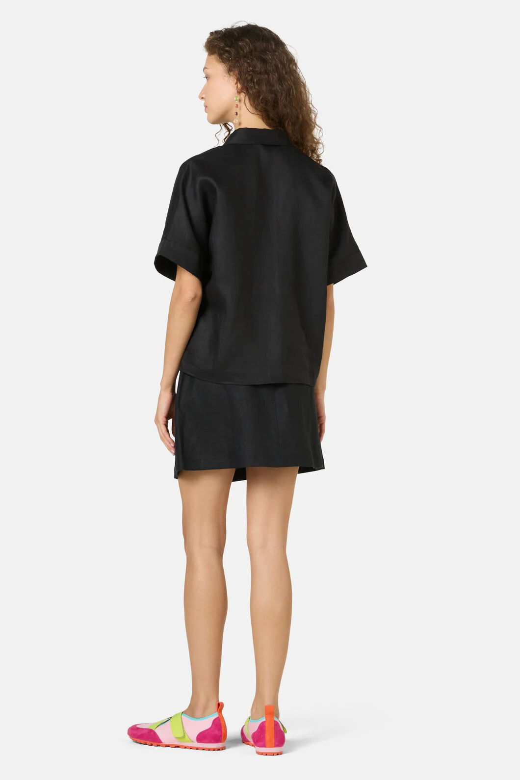 Benne Button Plain Shirt - Image 4
