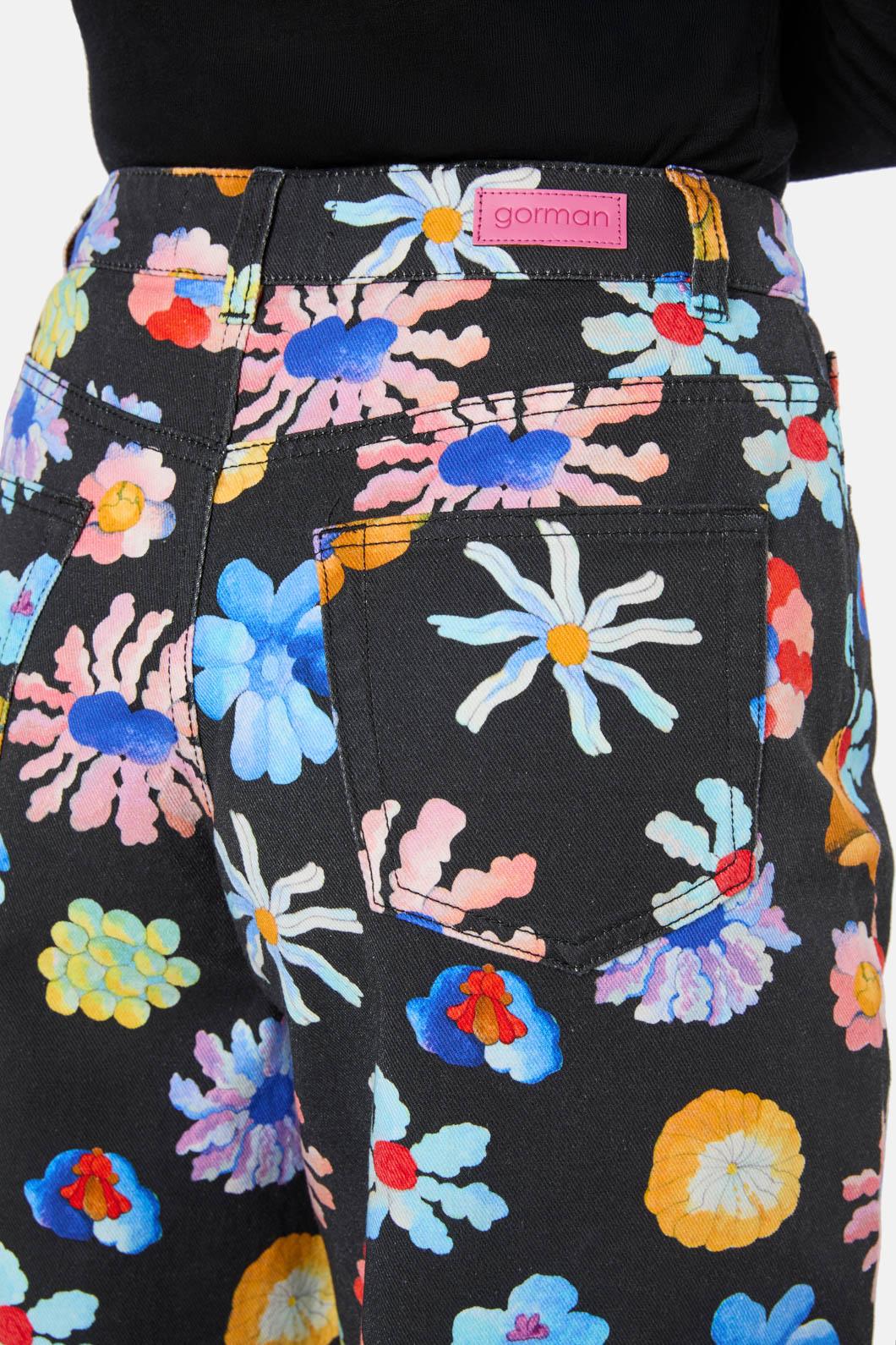 Big Bouquet Denim Skort - Image 4