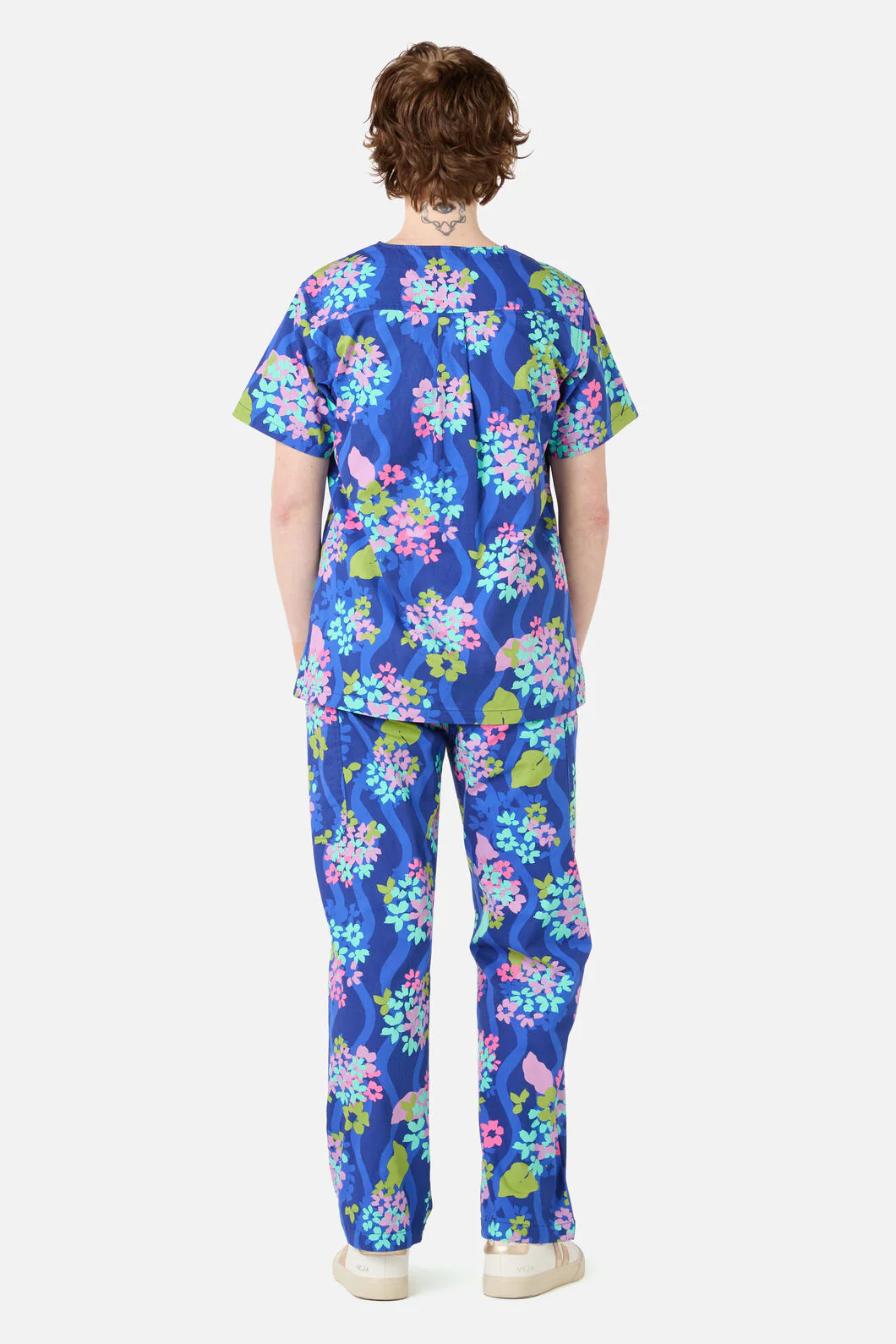Blue Blooms Scrub Set - Image 4