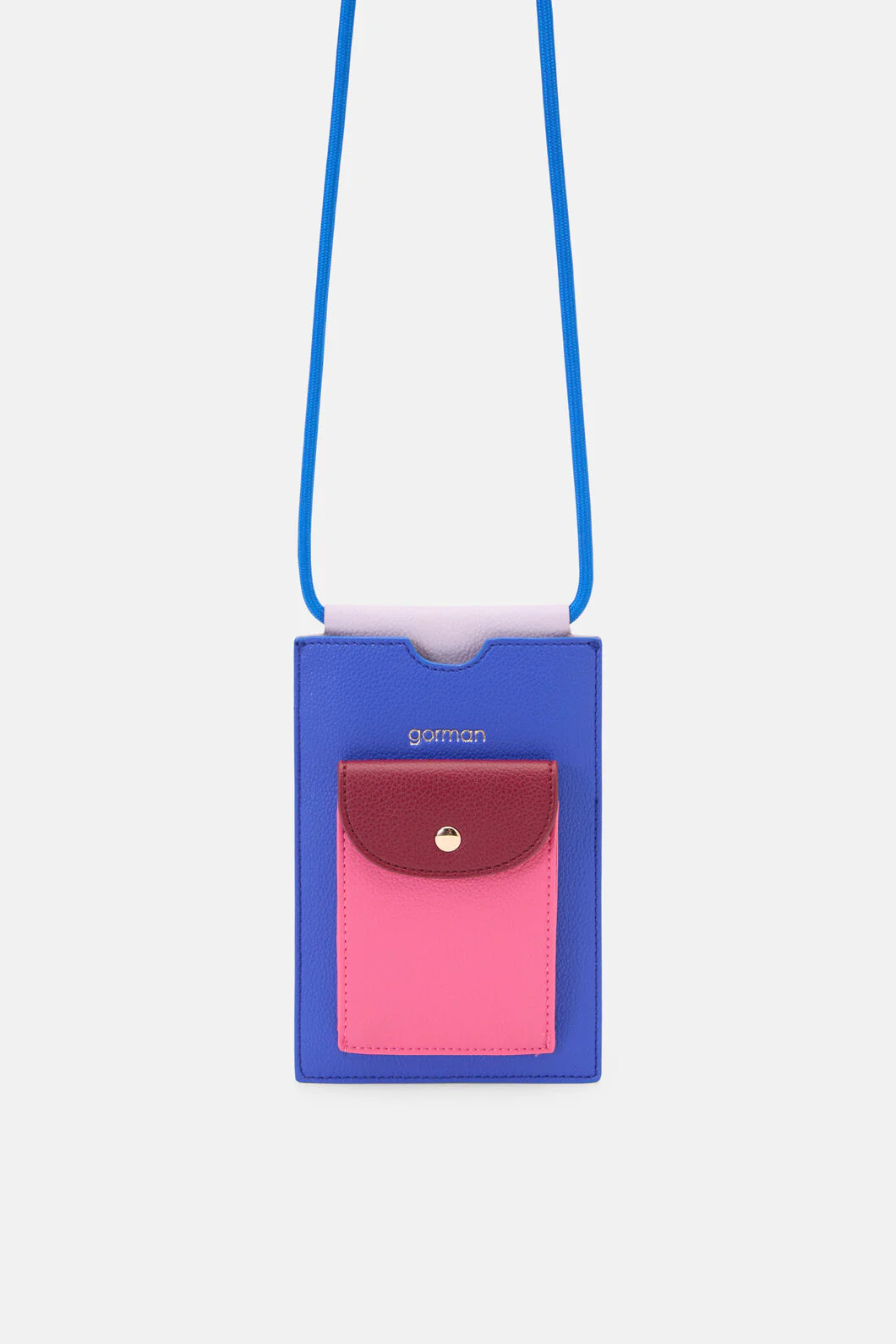 Blue Colour Block Phone Bag - Image 3