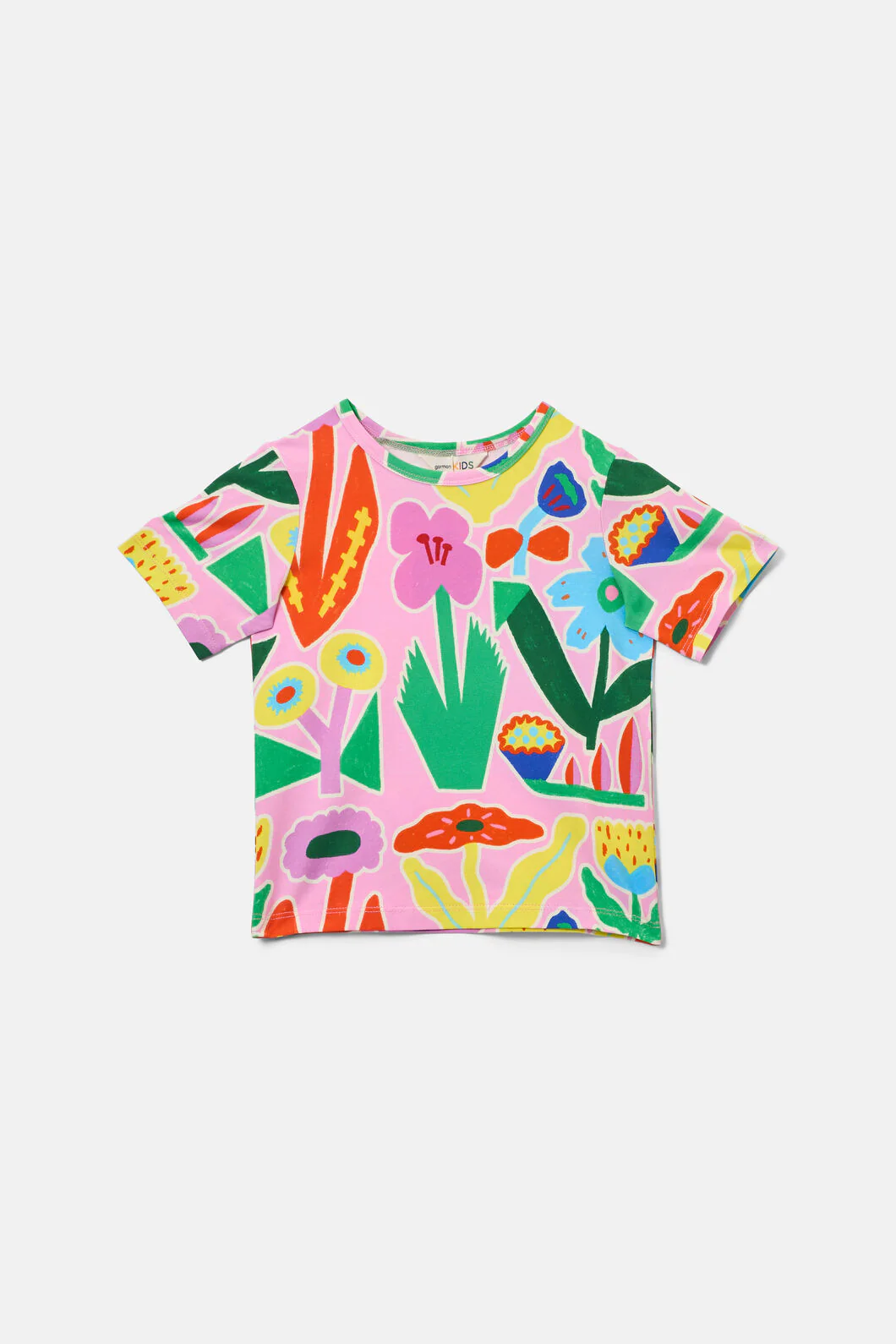 Bold Floral Kids SS Tee - Image 2