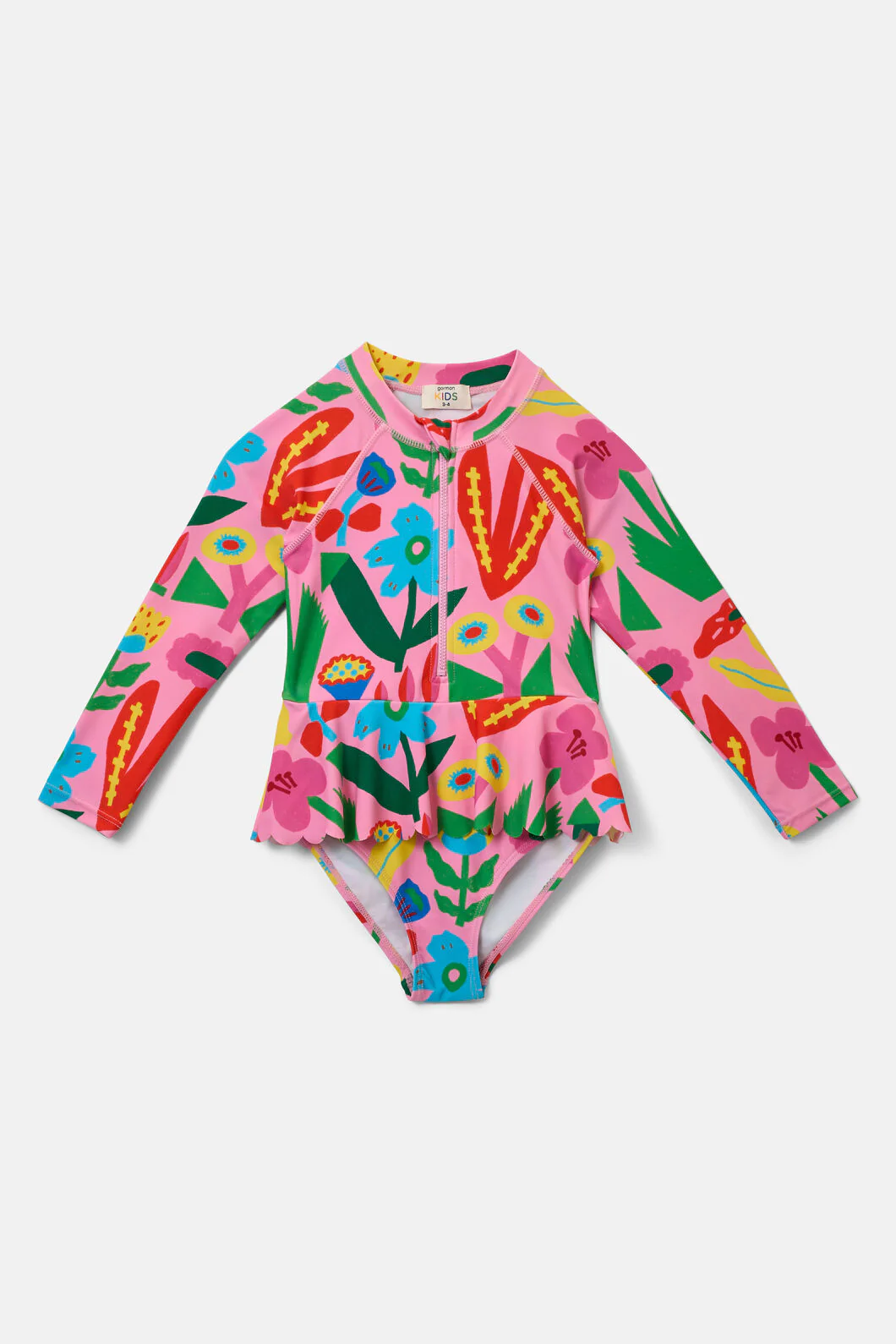 Bold Floral Kids Swim Suit - Image 3