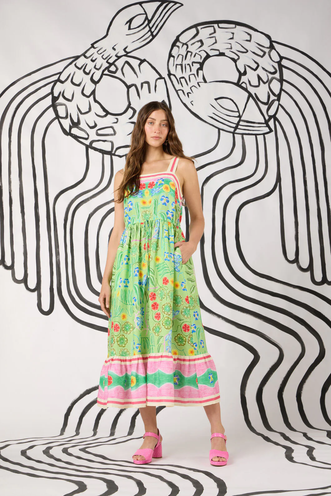 Botanica Linen Long Dress - Image 2