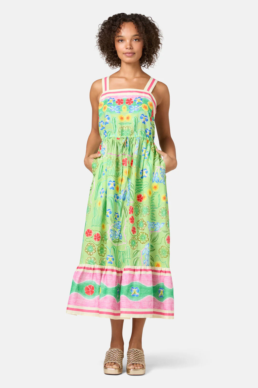 Botanica Linen Long Dress - Image 3