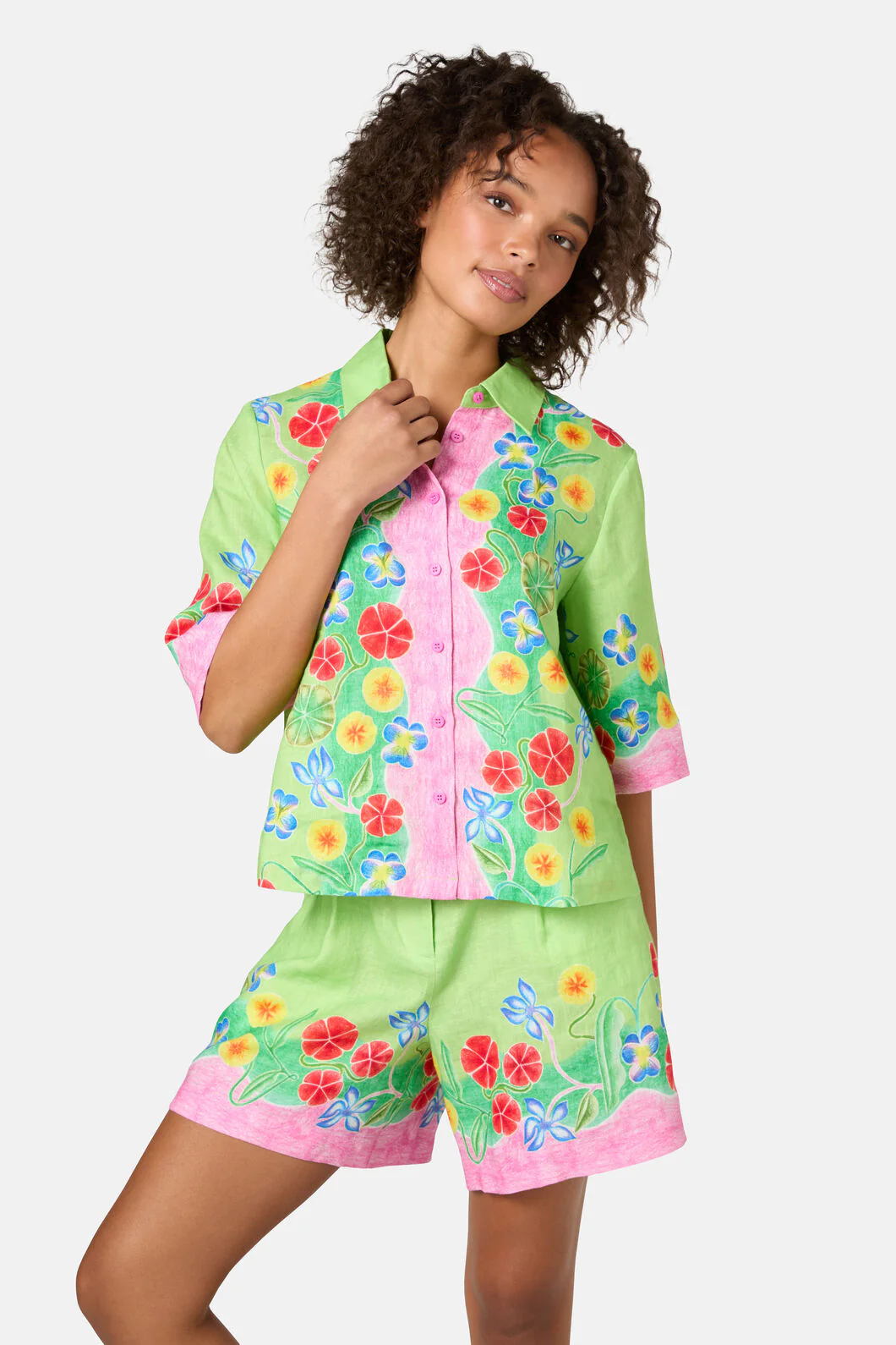 Botanica Linen Print Shirt - Image 3