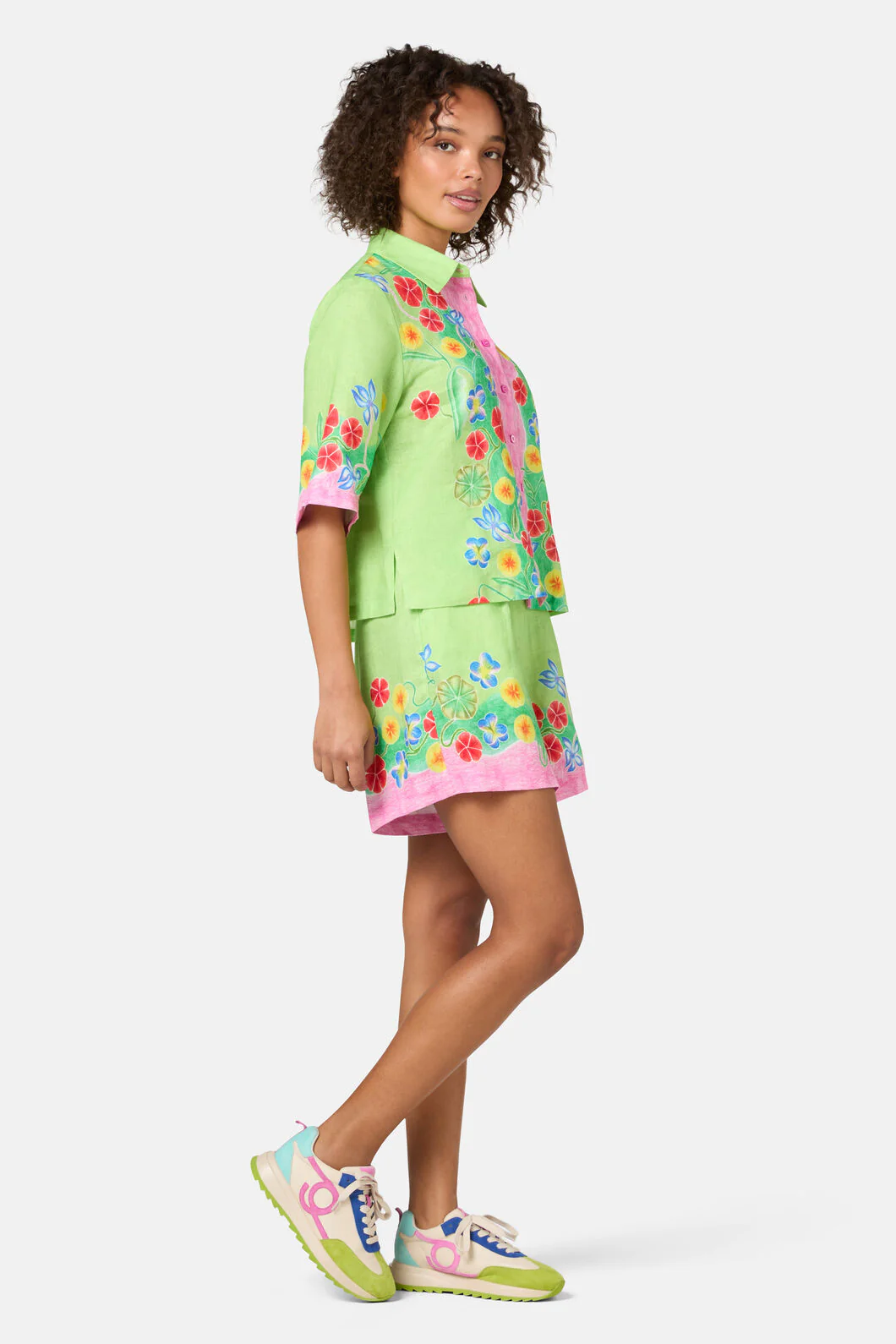 Botanica Linen Print Shirt - Image 5