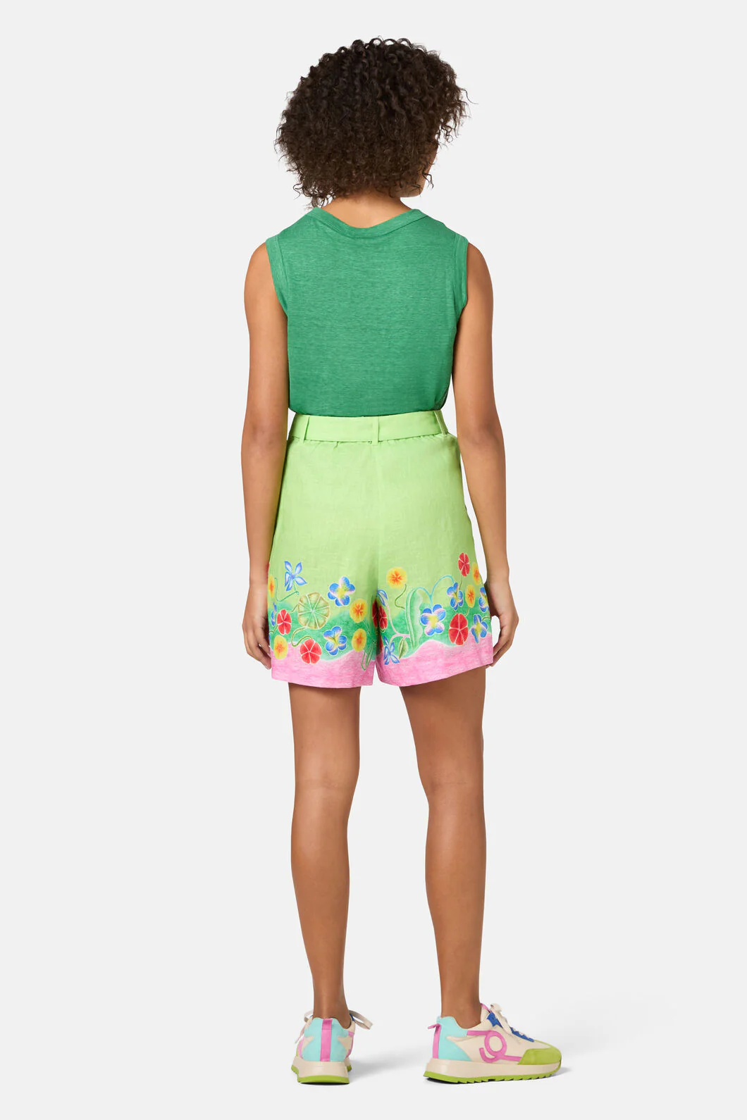 Botanica Linen Print Shorts - Image 4