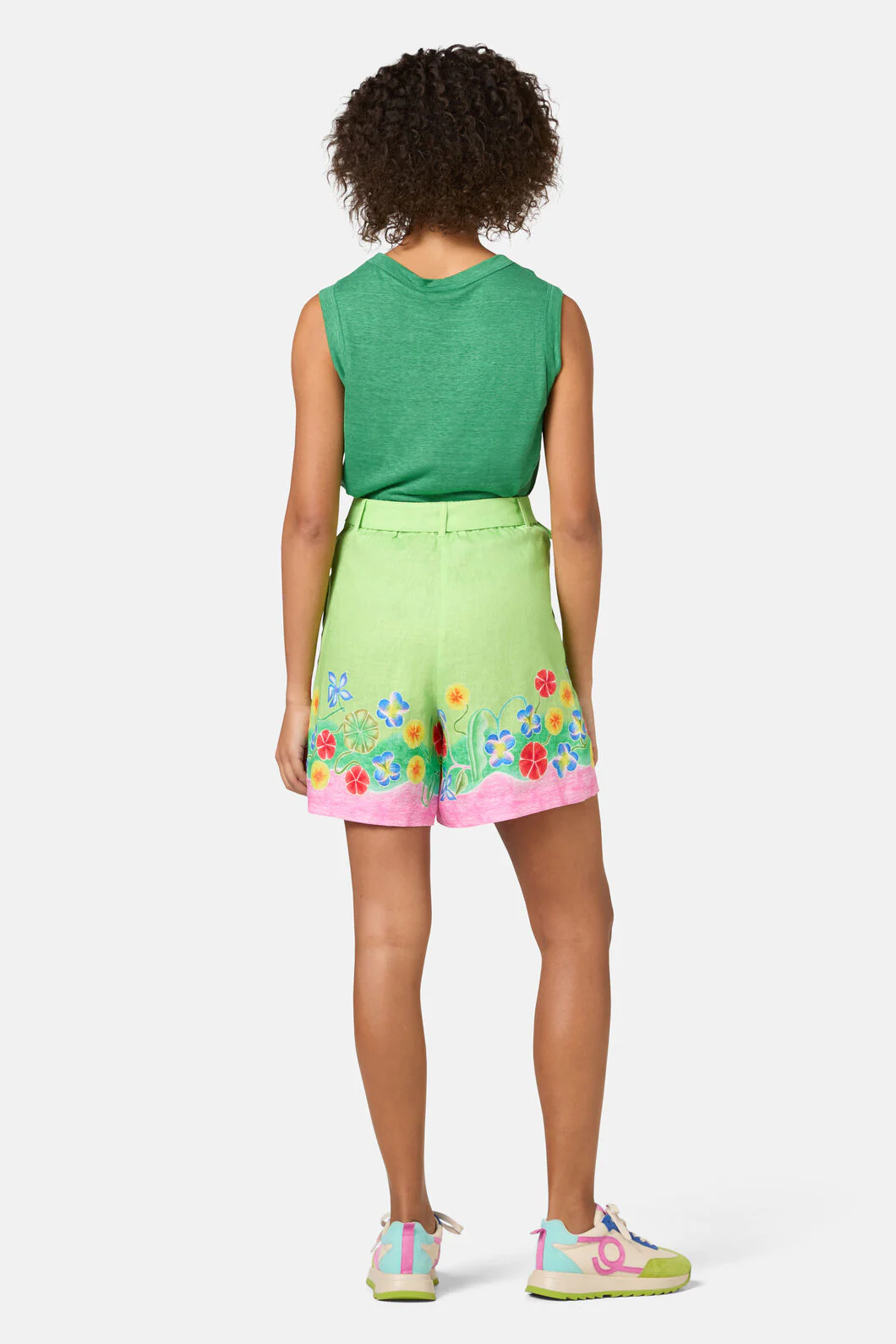 Botanica Linen Print Shorts - Image 5