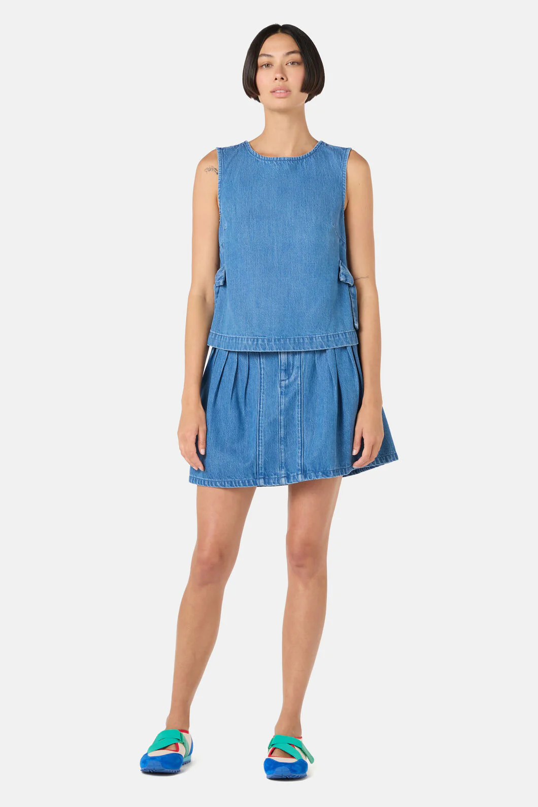Bowtiful Denim Tank - Image 3
