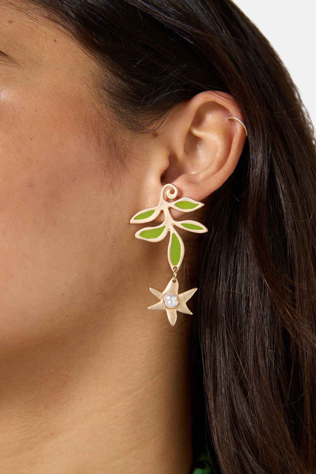 Branching Out Earrings Gold - Image 2