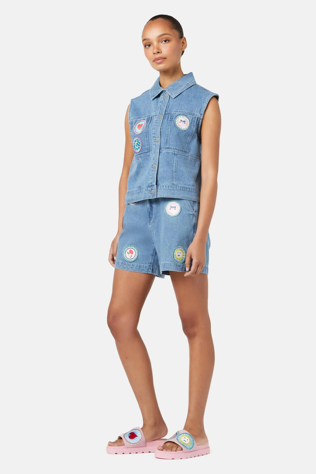 Bring A Plate Denim Vest - Image 2