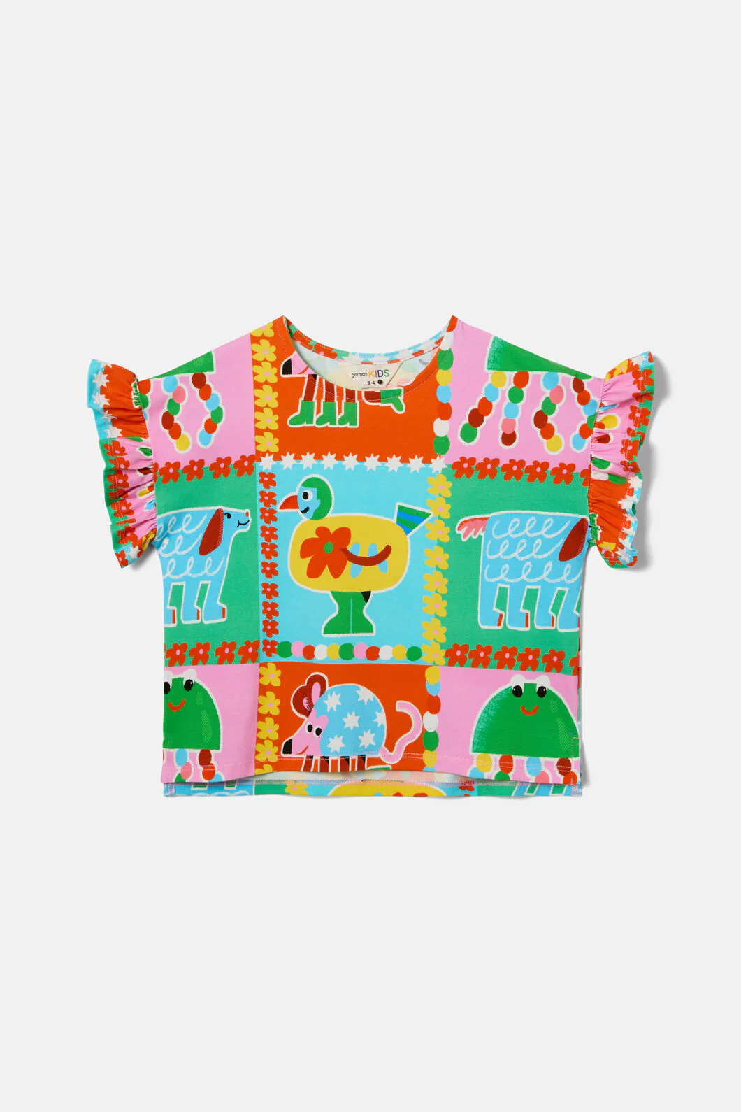 Buggy Grid Kids Frill Tee - Image 3