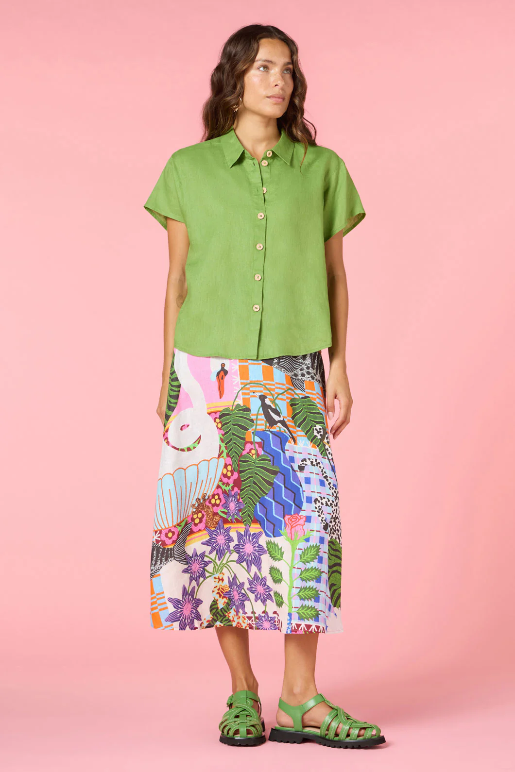 Button Batwing Shirt - Image 6