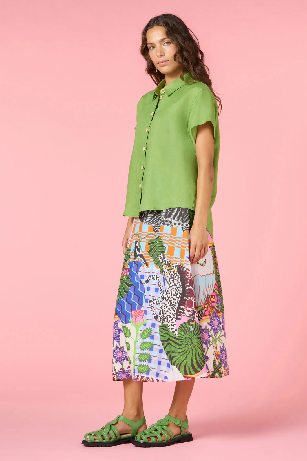 Button Batwing Shirt - Image 7