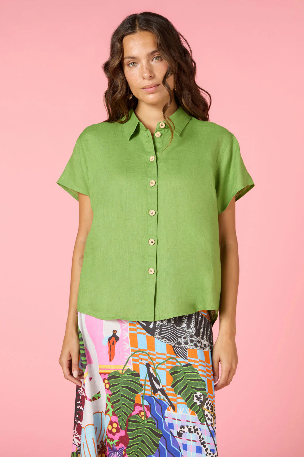 Button Batwing Shirt - Image 9