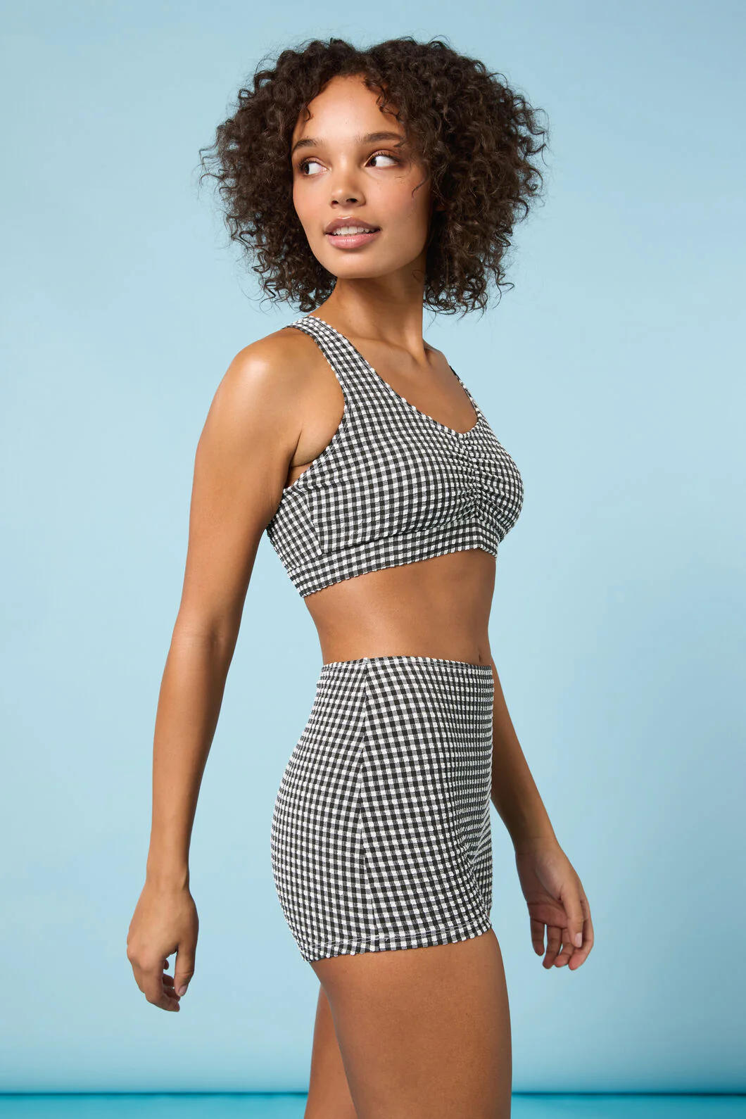 Checkmate Gingham Bikini Top - Image 2