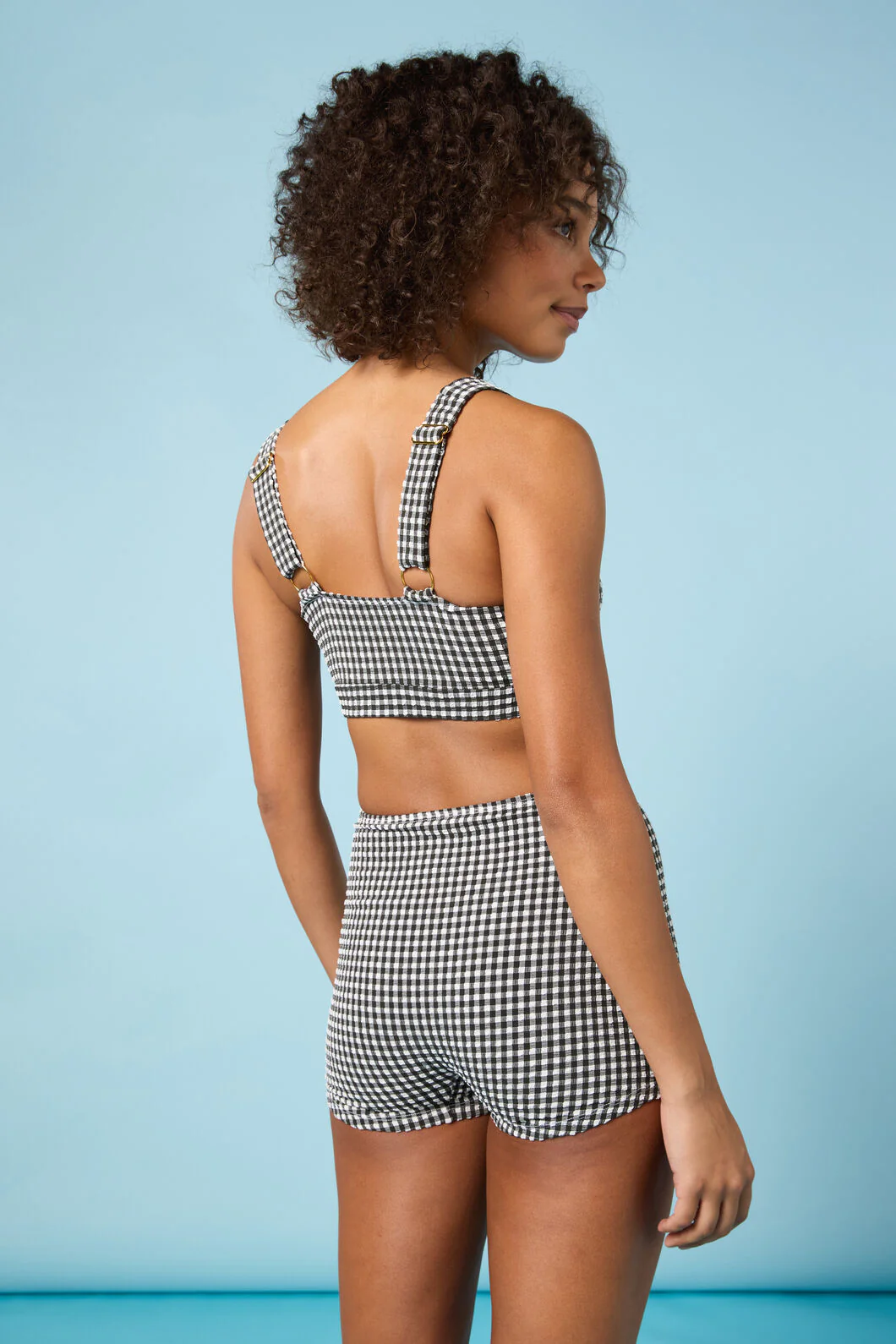 Checkmate Gingham Bikini Top - Image 3