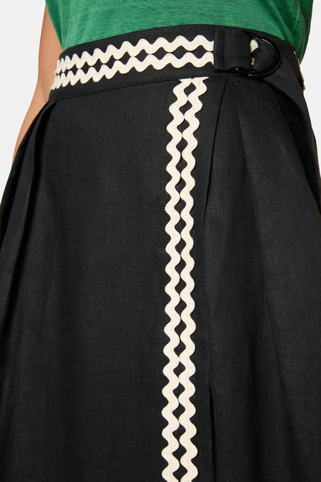 Cindy Linen Midi Skirt - Image 4