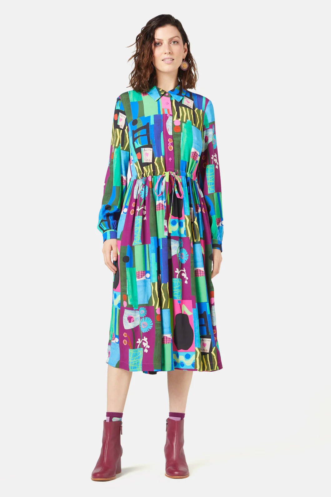 Collage Notes Dress - Image 2