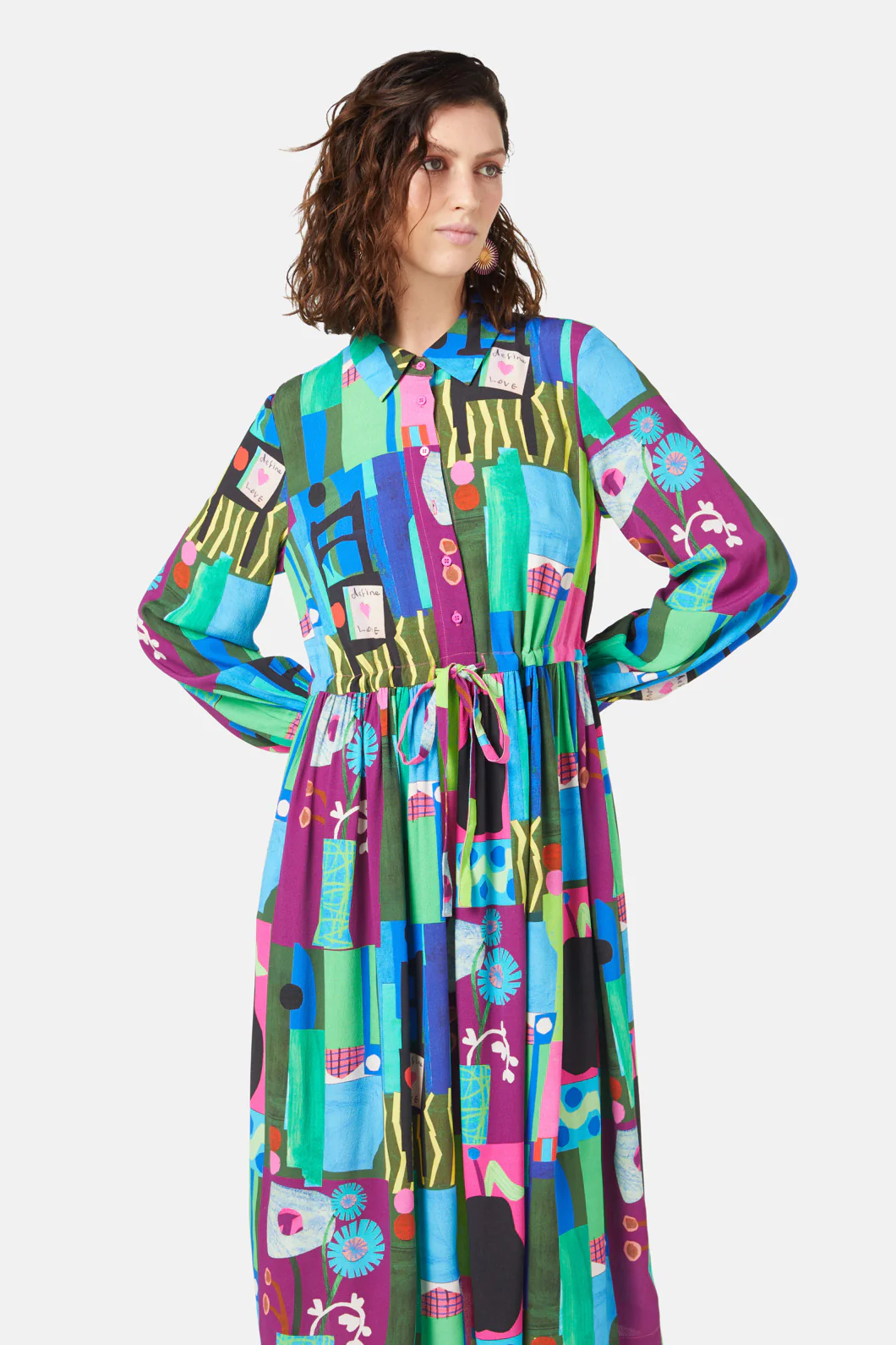 Collage Notes Dress - Image 3