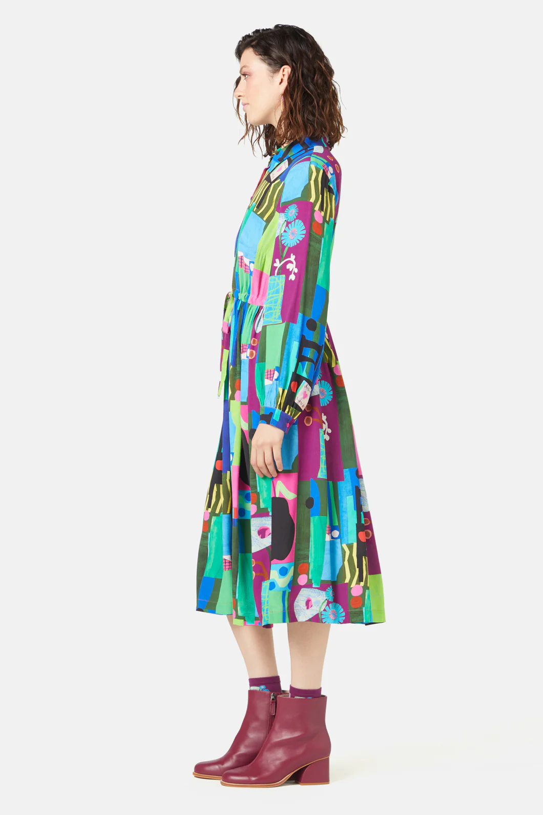 Collage Notes Dress - Image 5