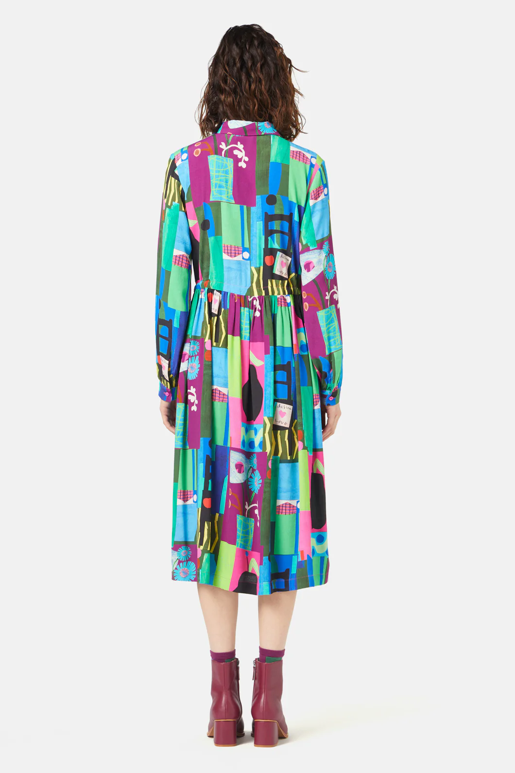 Collage Notes Dress - Image 6