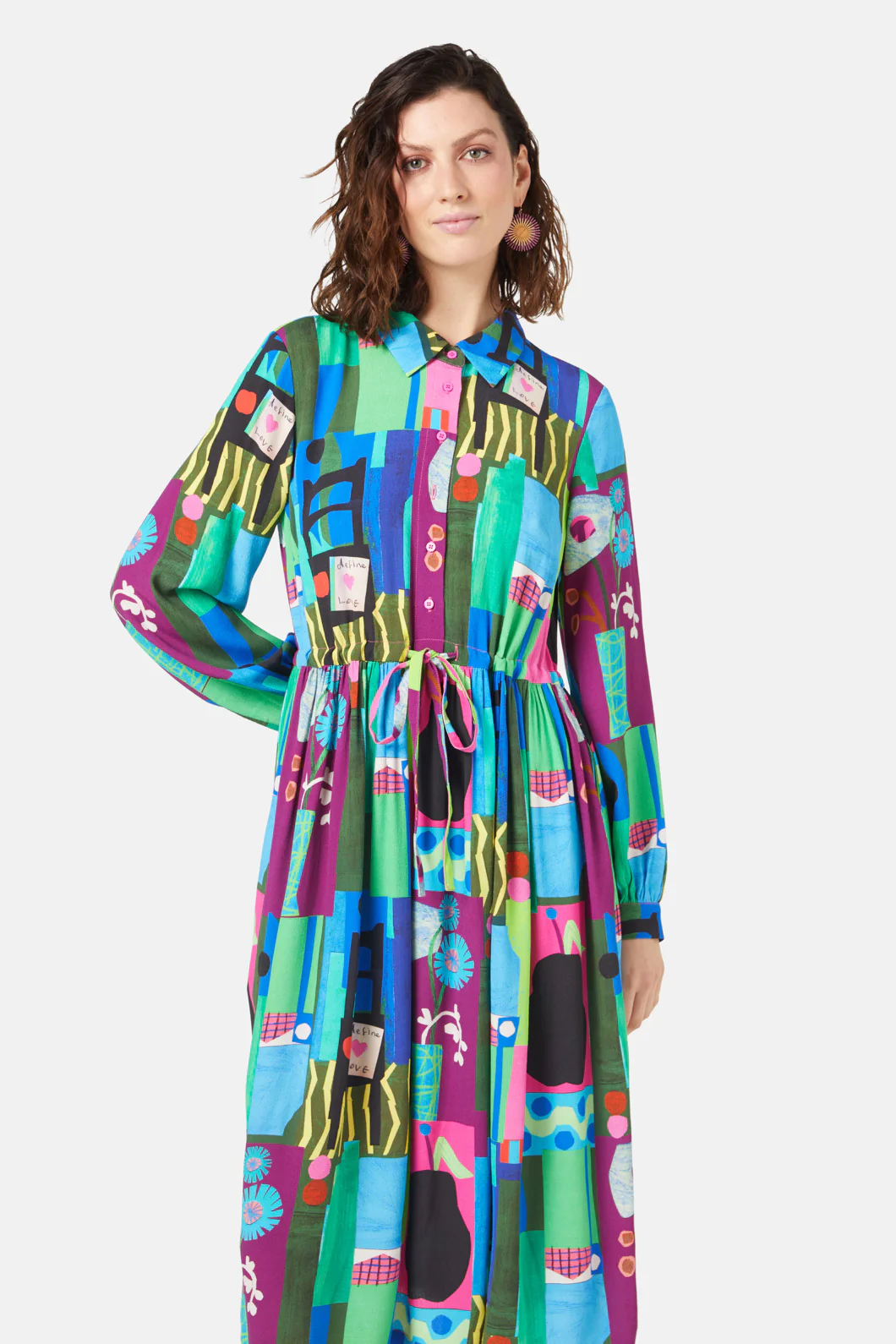 Collage Notes Dress - Image 7