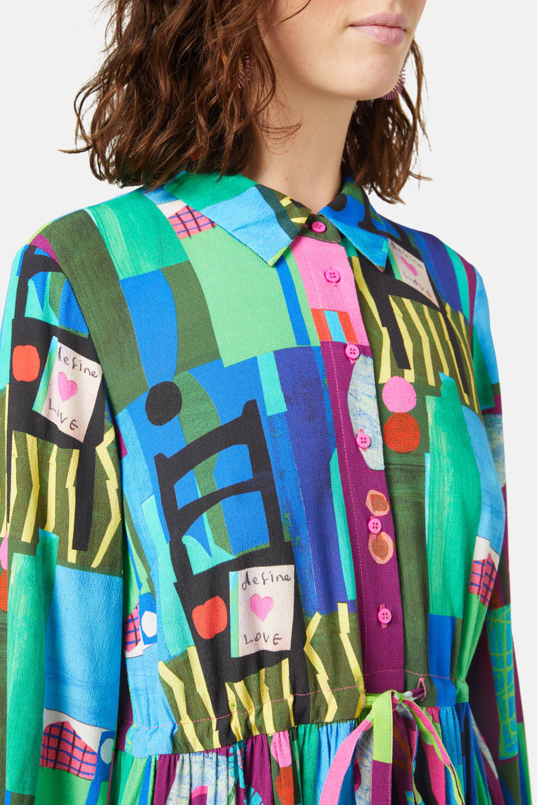Collage Notes Dress - Image 8