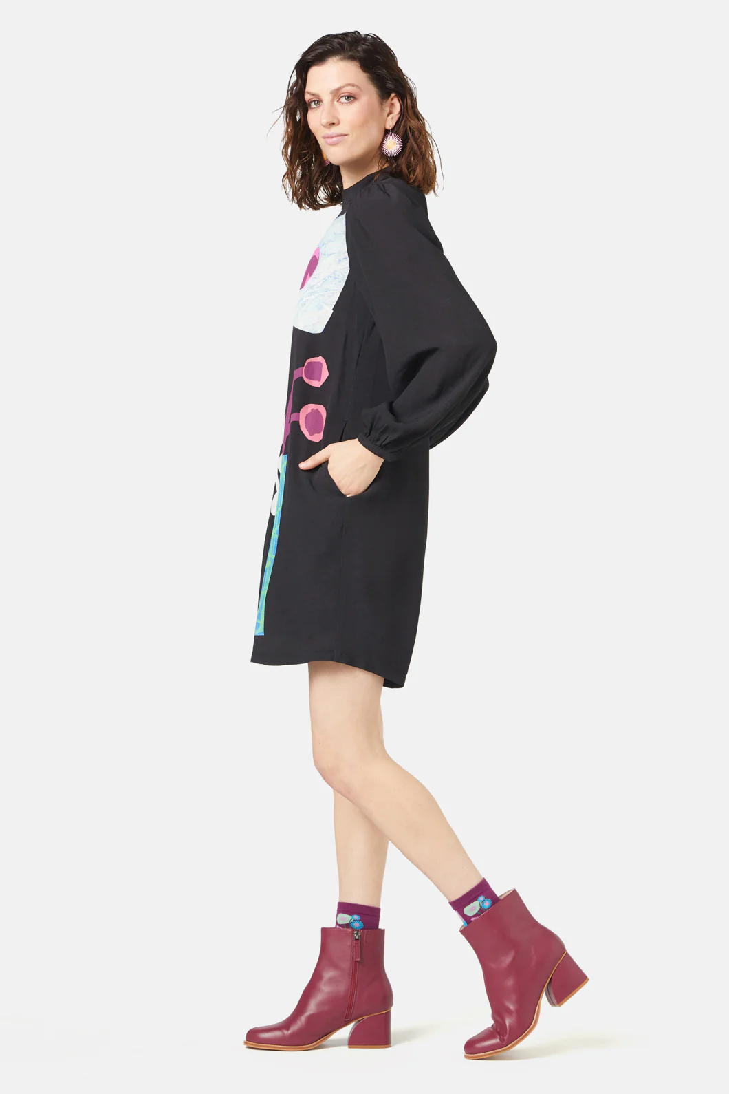 Collage Notes Placement Dress - Image 3