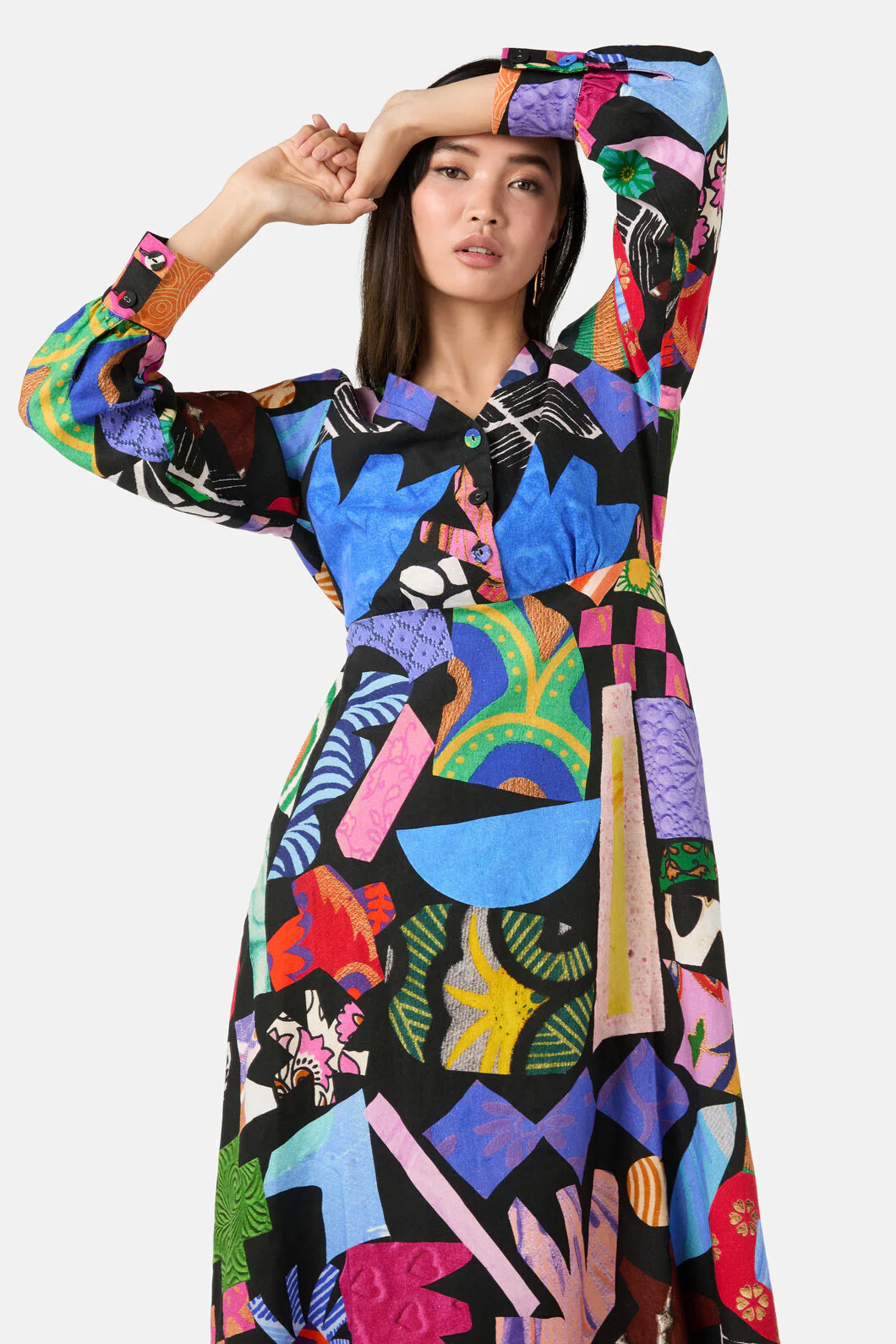 Crafternoon V-Neck Dress - Image 6