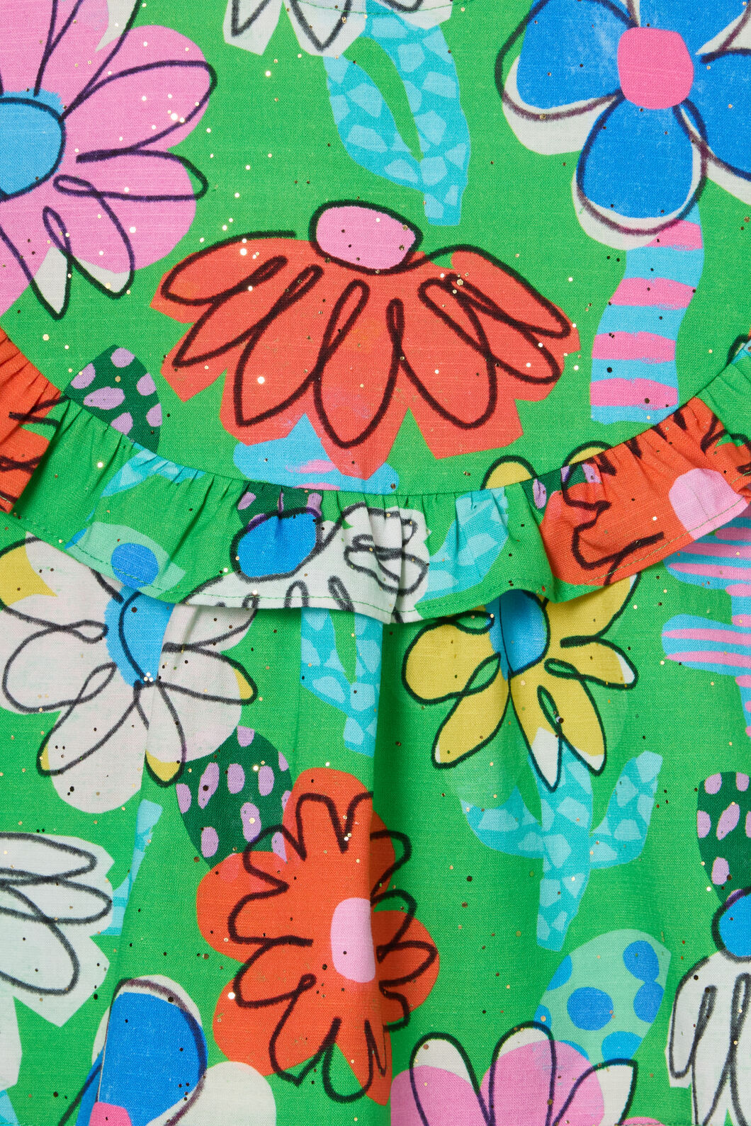 Cut Out Floral Kids Top - Image 4