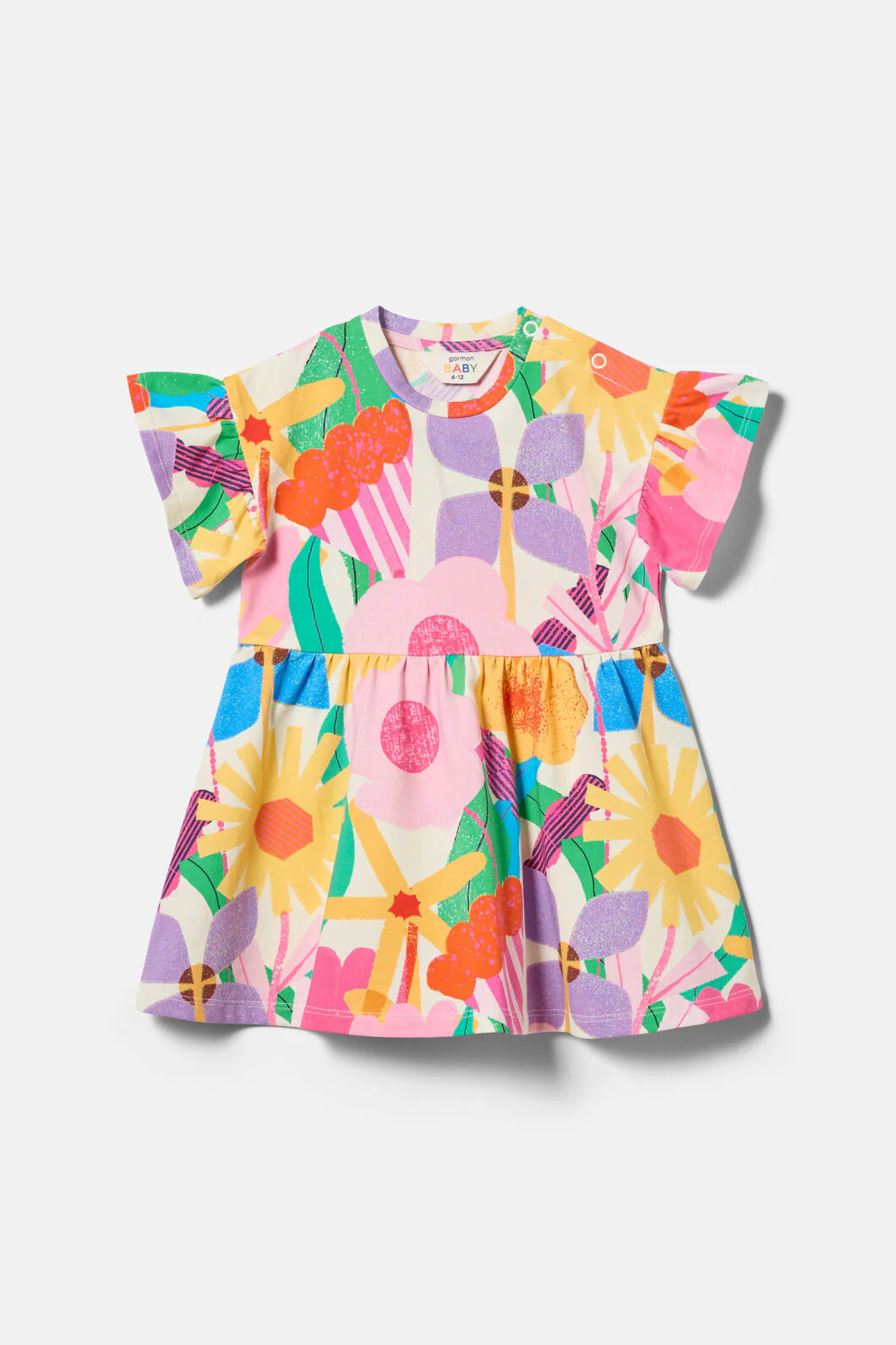 Cut Paste Floral Baby Dress - Image 2