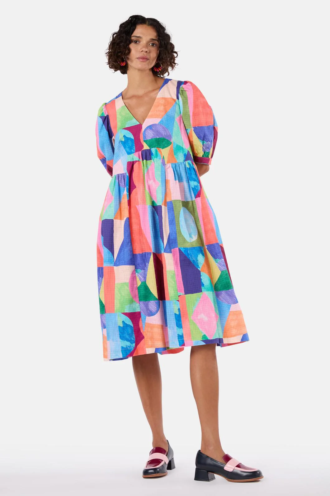Cutting Shapes Smock Dress - Image 2