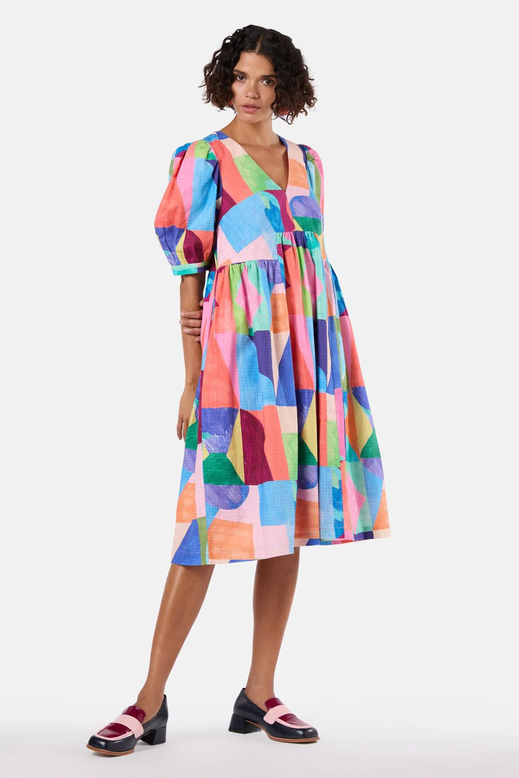 Cutting Shapes Smock Dress - Image 3