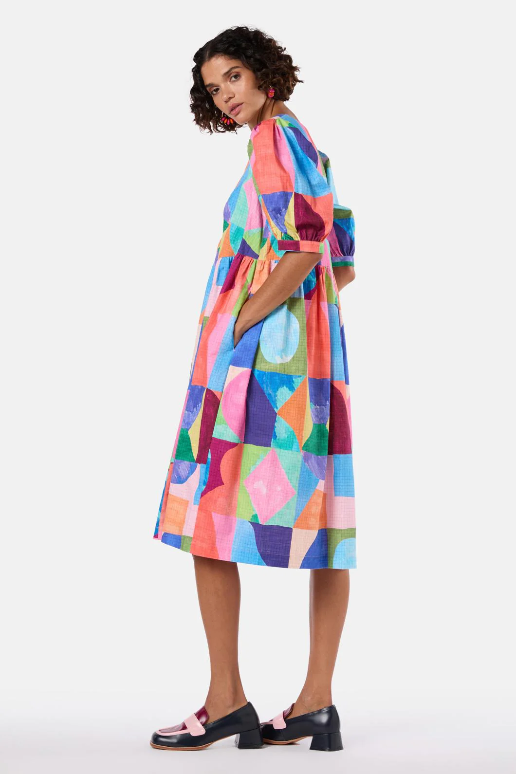 Cutting Shapes Smock Dress - Image 4