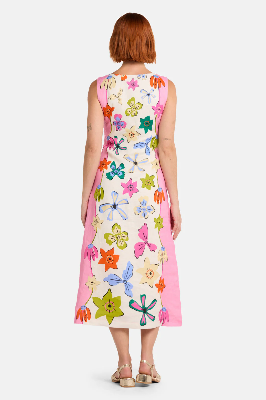 Daisy Chain Print Long Dress - Image 5
